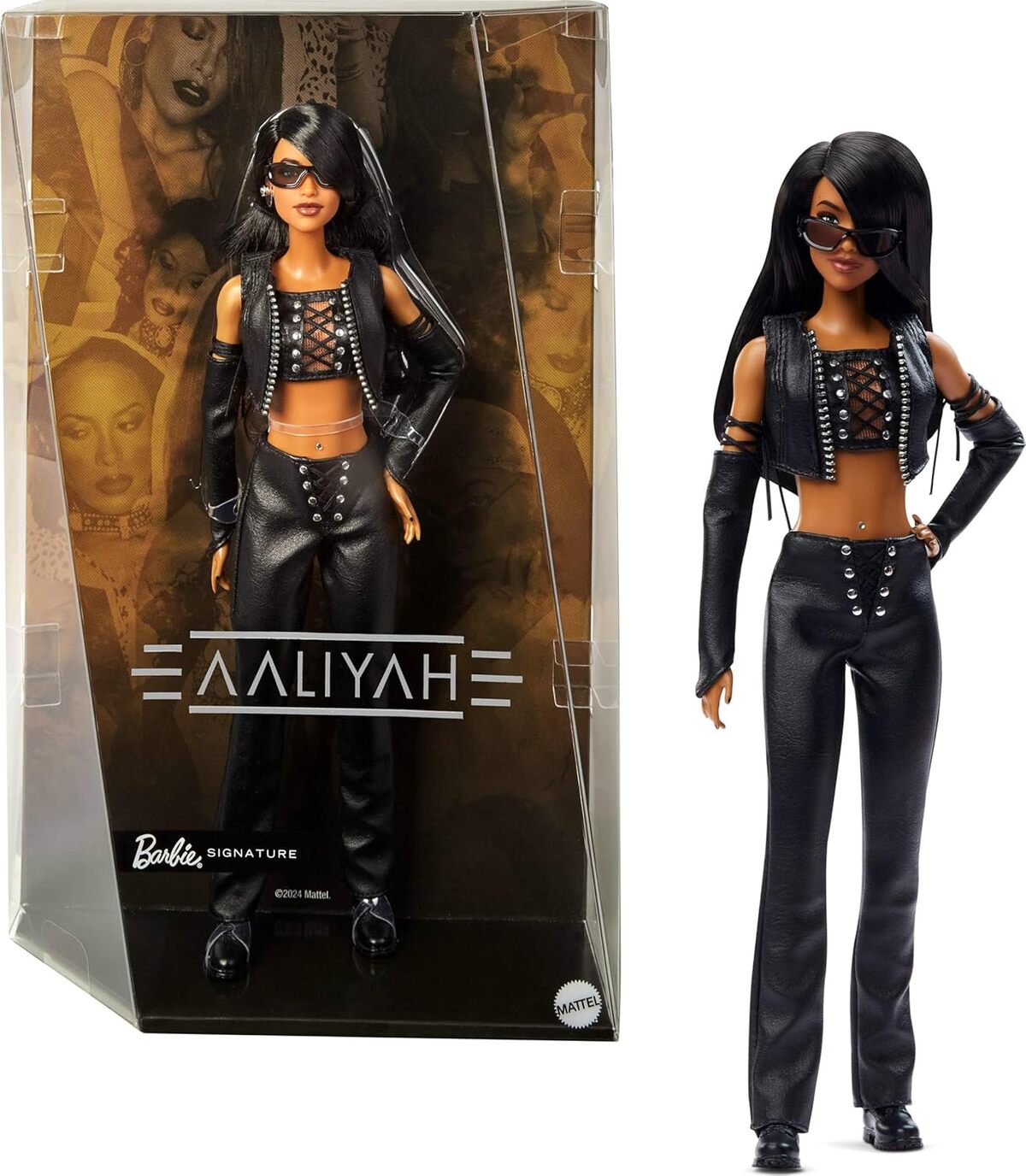 Avis Barbie Signature Aaliyah vêtue de cuir noir