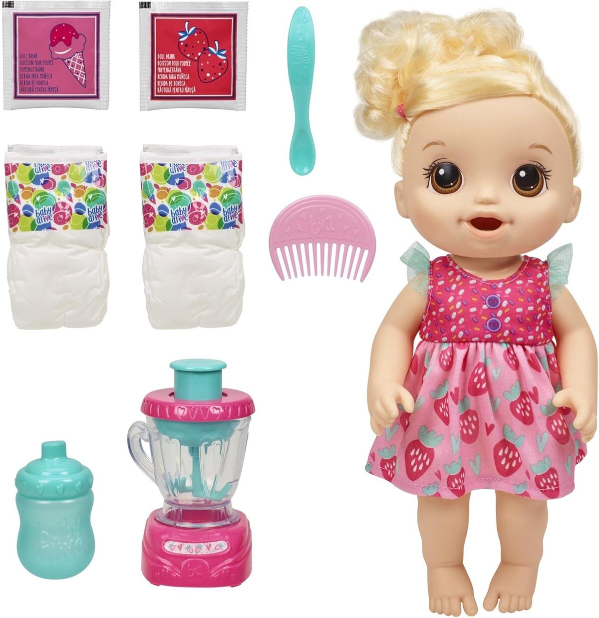Avis poupée Baby Alive Magique fraise cheveux blonds