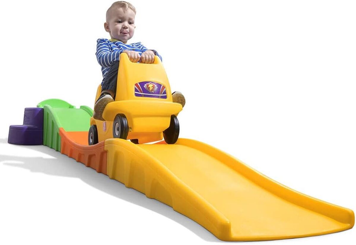 Essai du toboggan auto Step2 Roule Up & Down