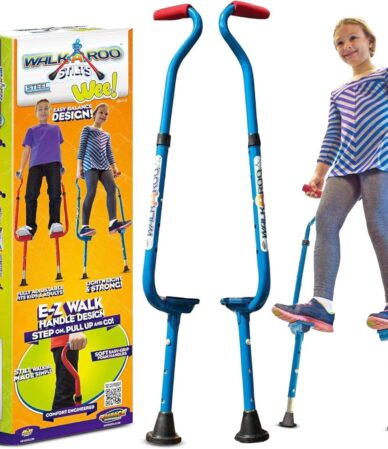 Test des échasses d'équilibre Geospace Walkaroo 'Wee' pour enfants