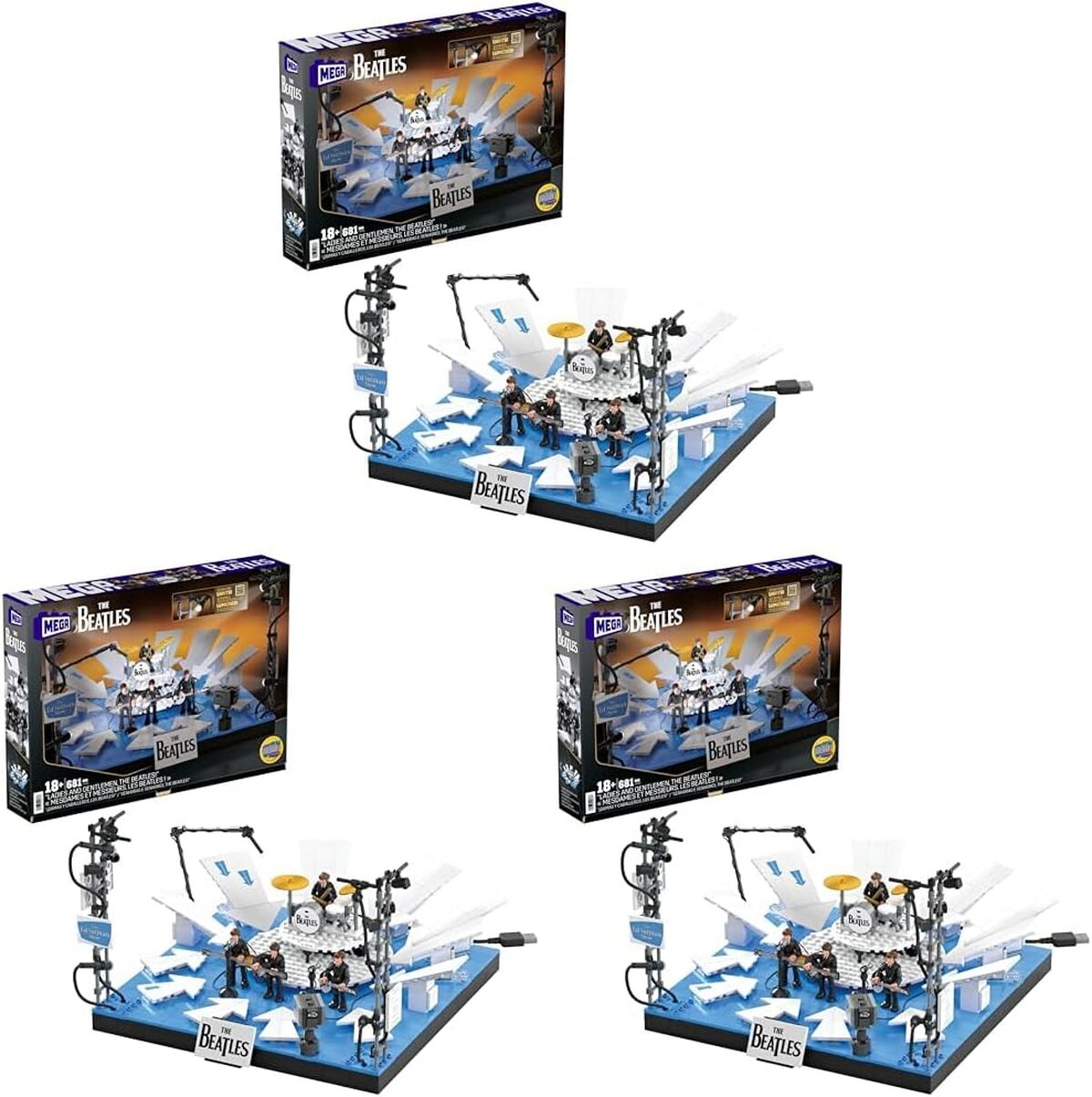 Test du jouet de construction Beatles Mega avec LED