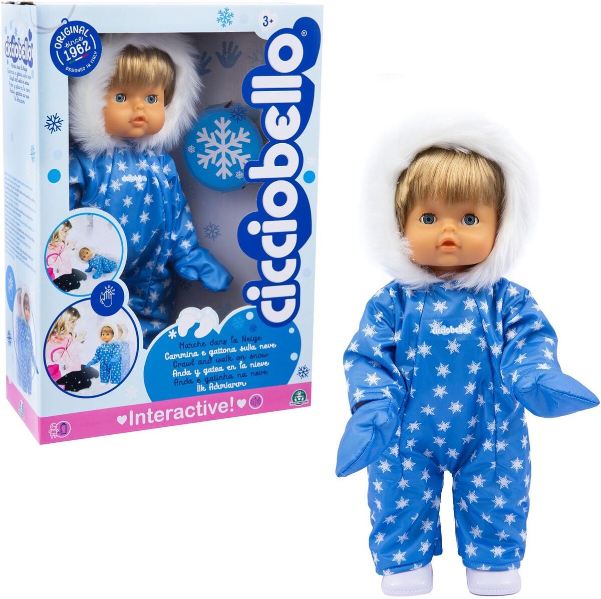 Test du poupon interactif Cicciobello Marche dans la Neige