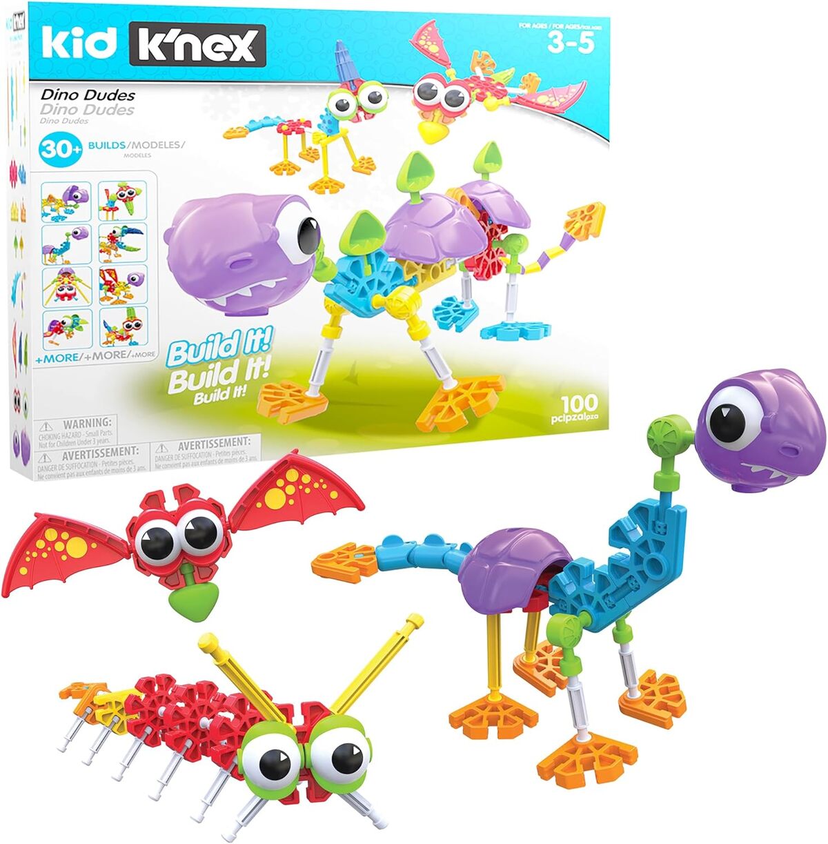 Test jeu éducatif : kit de construction Dino Dudes K'NEX Kid