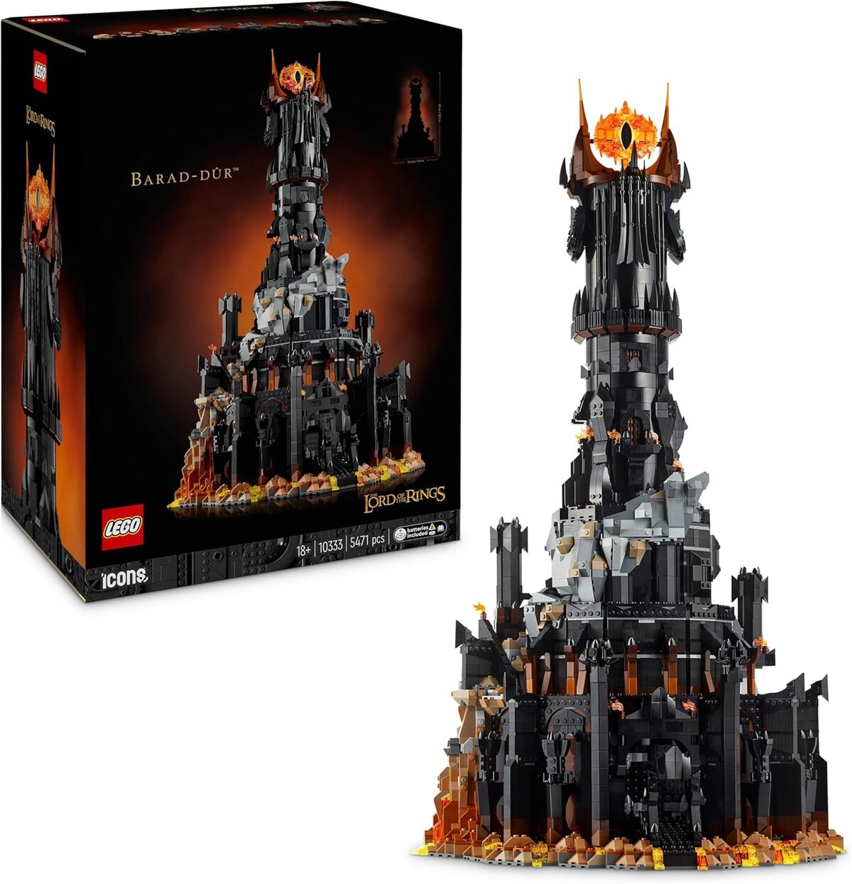 Test : lEGO Icons Barad-dûr, forteresse de Sauron 10333