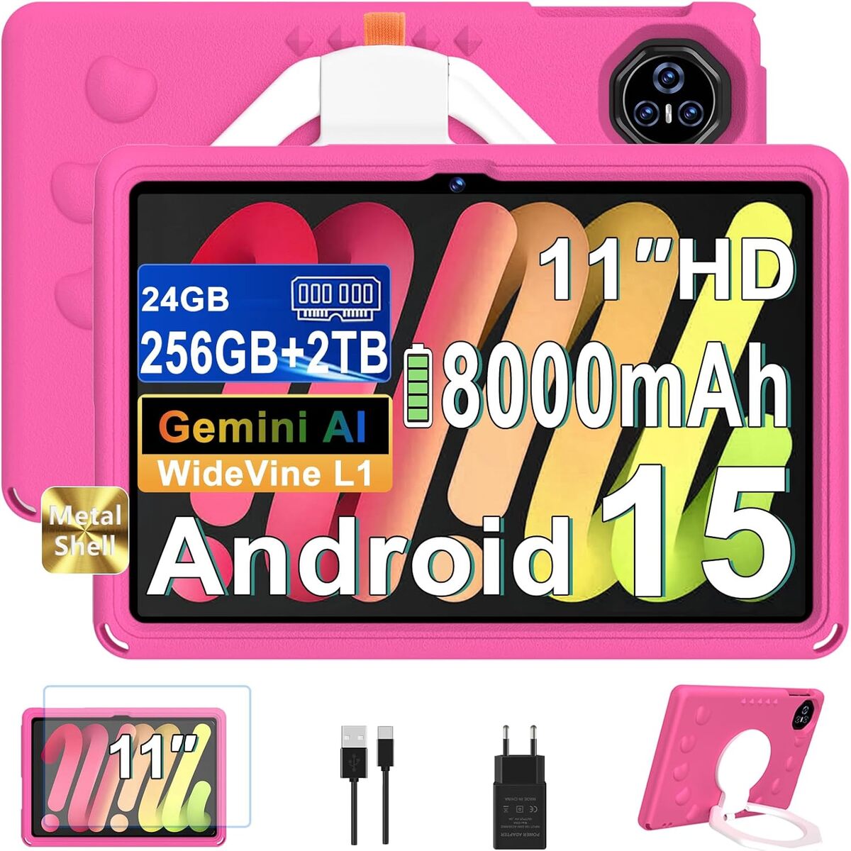 Test tablette 2026 Android 15 pour enfants : protection EVA et puissance octa-core