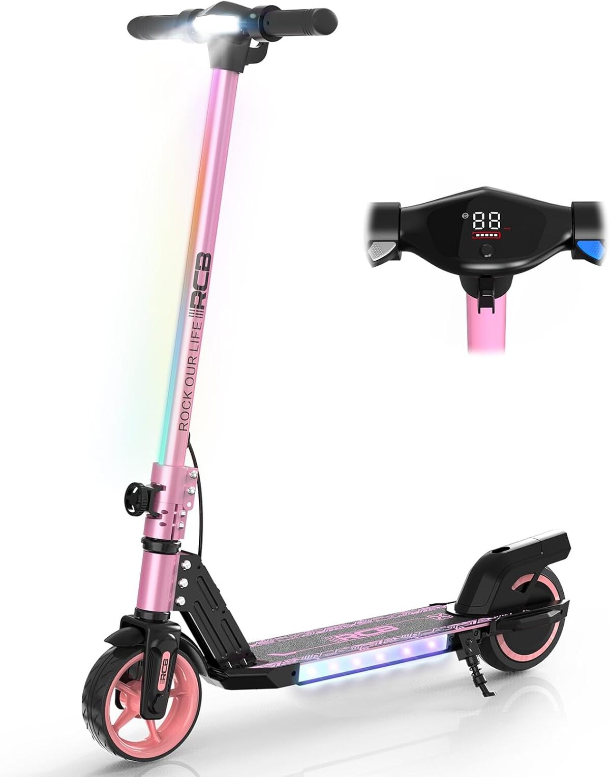 Test trottinette RCB R12 : électrique, pliable, fun pour les 6-12 ans