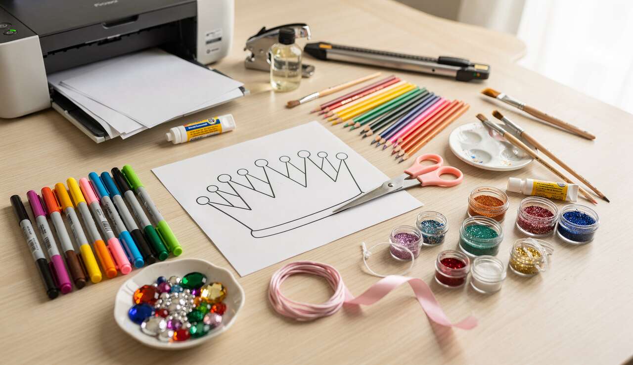 Couronne de Roi à Imprimer : activité DIY pour Enfants