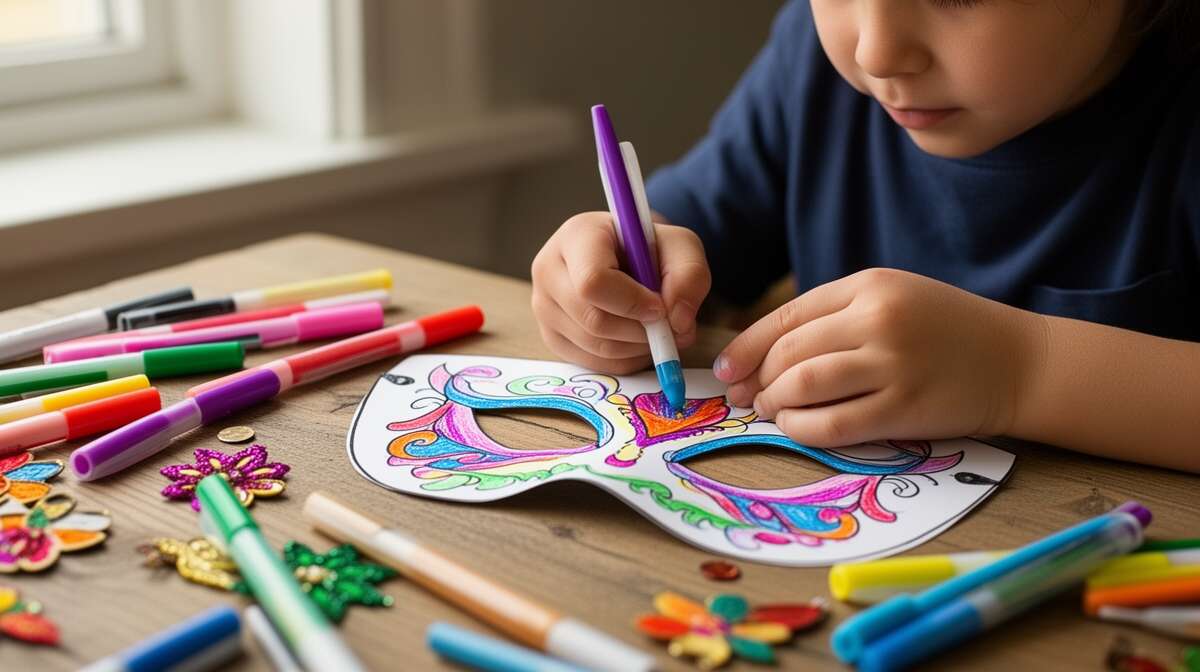 Masque de carnaval et activités créatives pour enfants Masque de carnaval et activités créatives pour enfants