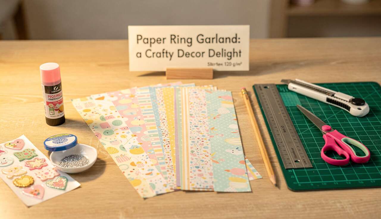 Guirlande en Anneaux de Papier à Faire Soi-même