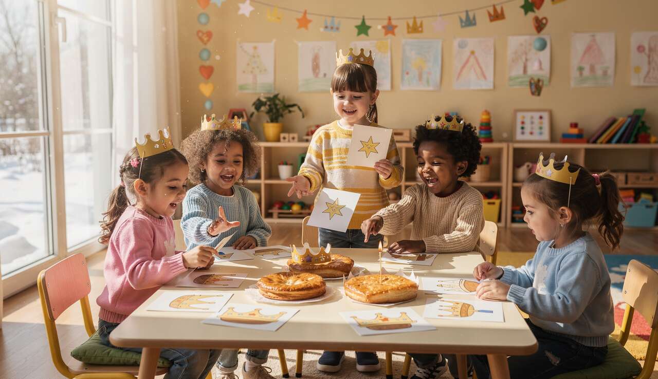 Vocabulaire Maternelle : cartes de l'Épiphanie