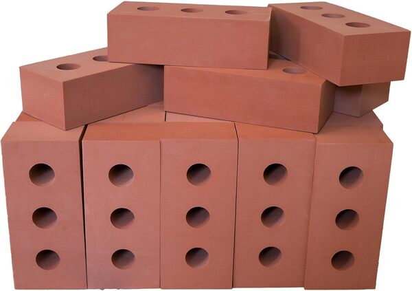 Bluecaps Lot de 30 briques de construction en mousse pour enfants – Développez l'imagination, les compétences et la force grâce au jeu intérieur/extérieur