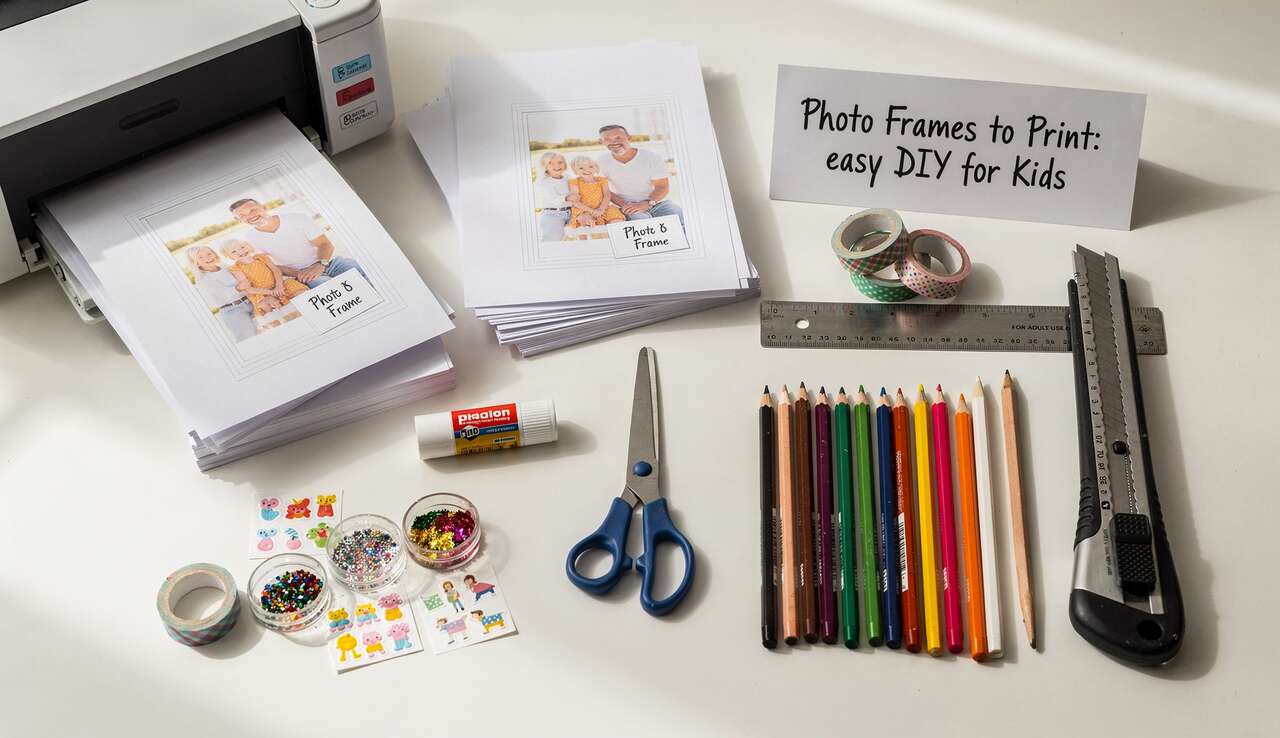 Cadres Photo à Imprimer : dIY Facile pour Enfants