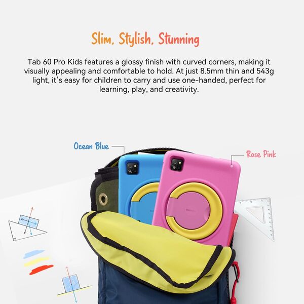 Blackview Tab 60 Pro Kids, Tablette pour Enfants Android 15, 12Go+128Go(Extensible 2To), 10