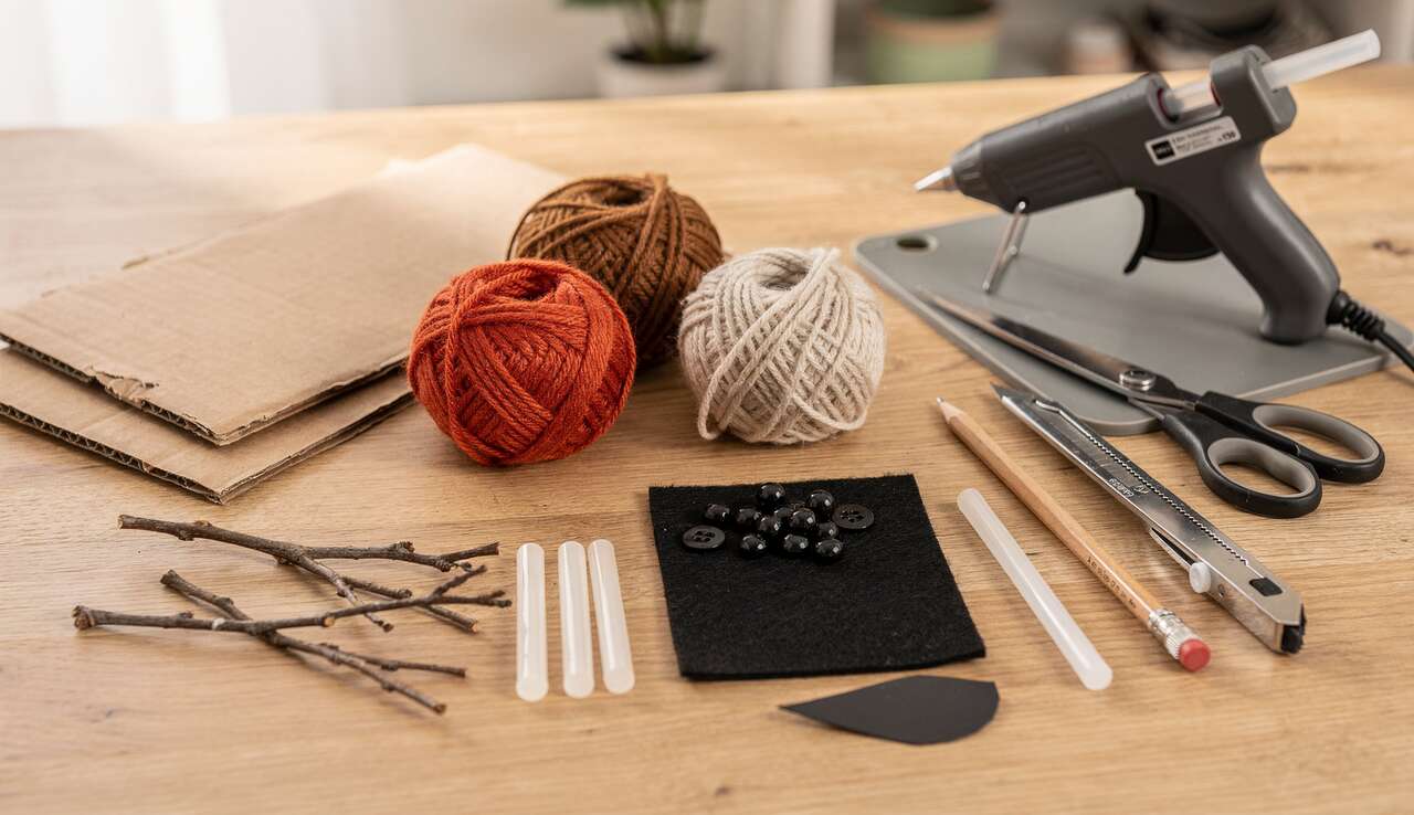 Bricolage : comment fabriquer un rouge-gorge en carton et laine ?