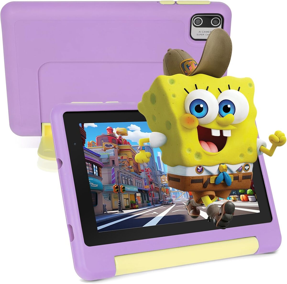 Test de la tablette Freeski 7" Android 13 pour enfants avec étui rose