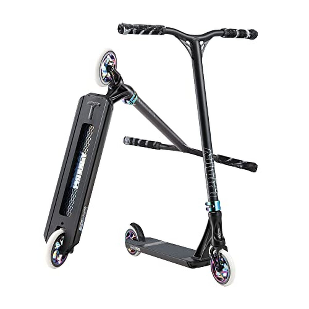 Test de la trottinette freestyle Blunt Prodigy s9 Black Oil Slick