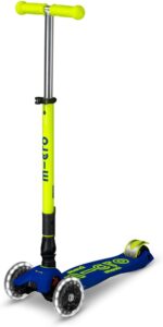 Test de la trottinette Micro Maxi Deluxe pliable avec LED