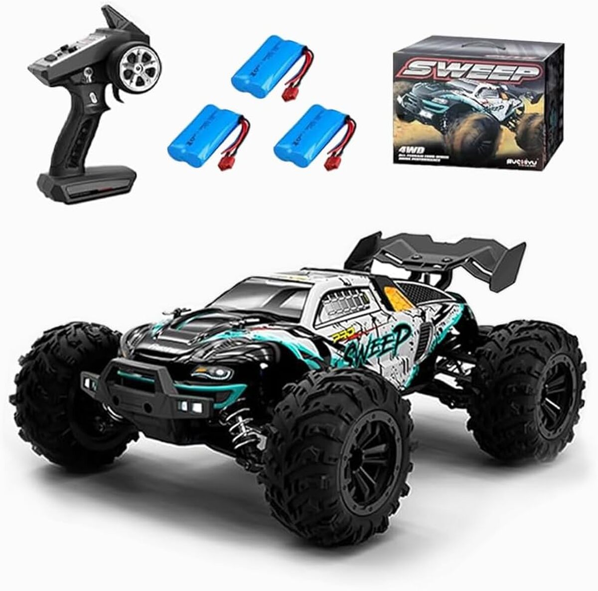 Test : ledovan voiture télécommandée 50 km/h, tout terrain 4WD