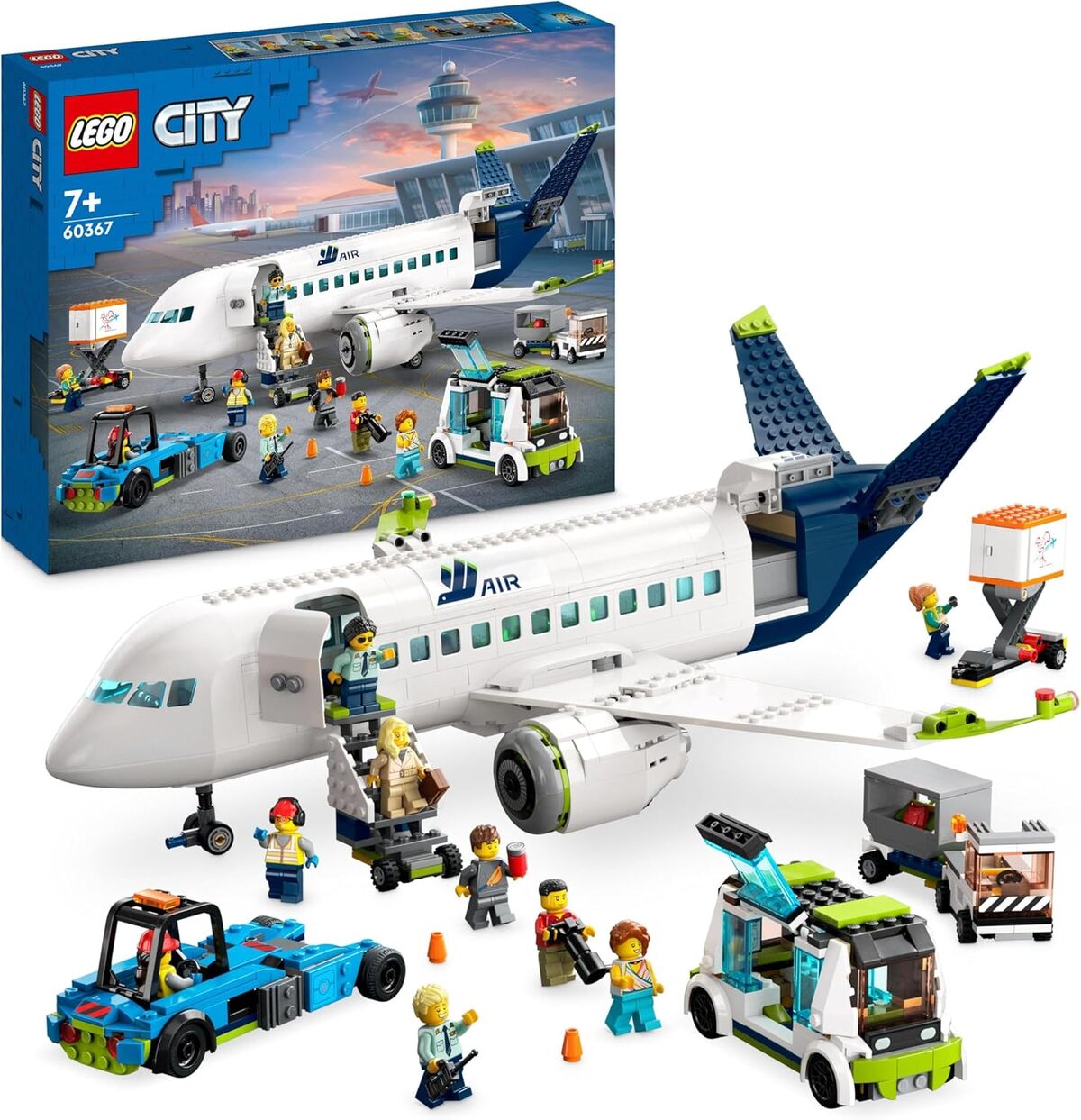 Test : lego 60367 city, l'avion de ligne et ses accessoires