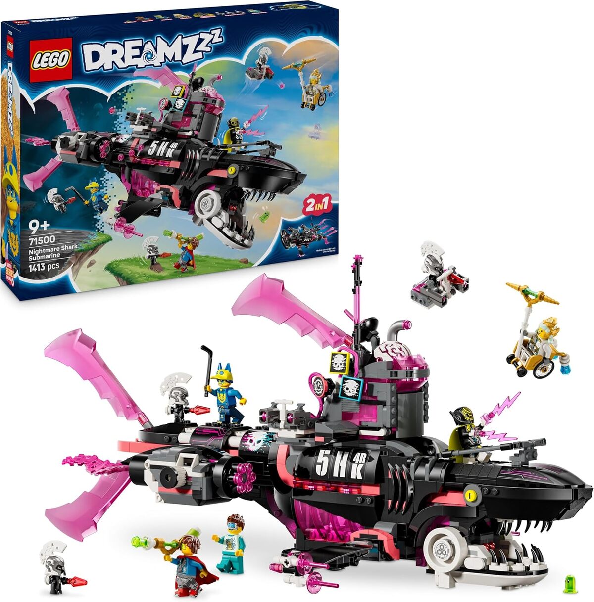 Test : lEGO Dreamzzz sous-marin requin des cauchemars 71500