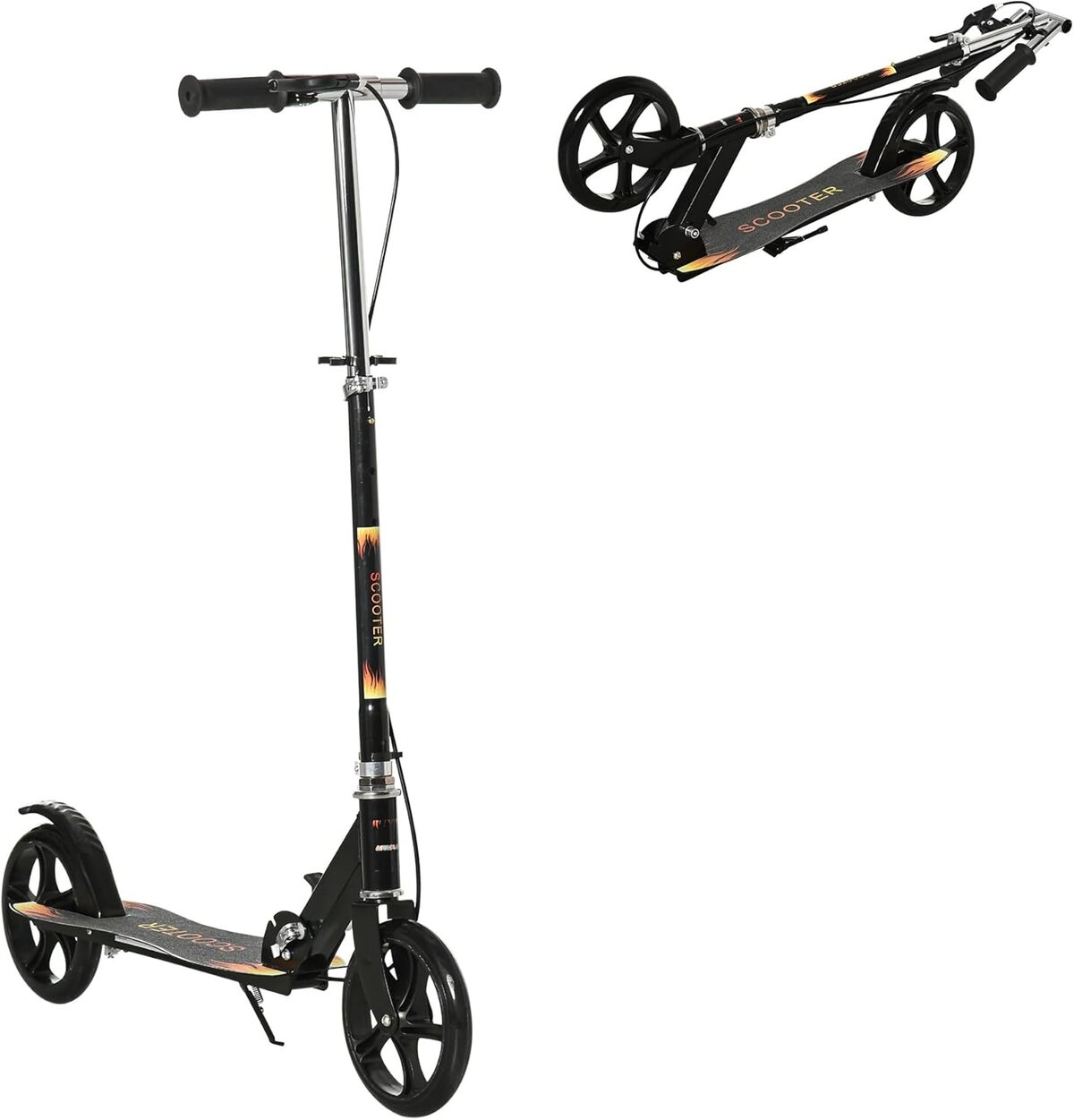 Test : trottinette pliable HOMCOM enfant à 2 roues, guidon réglable, double frein