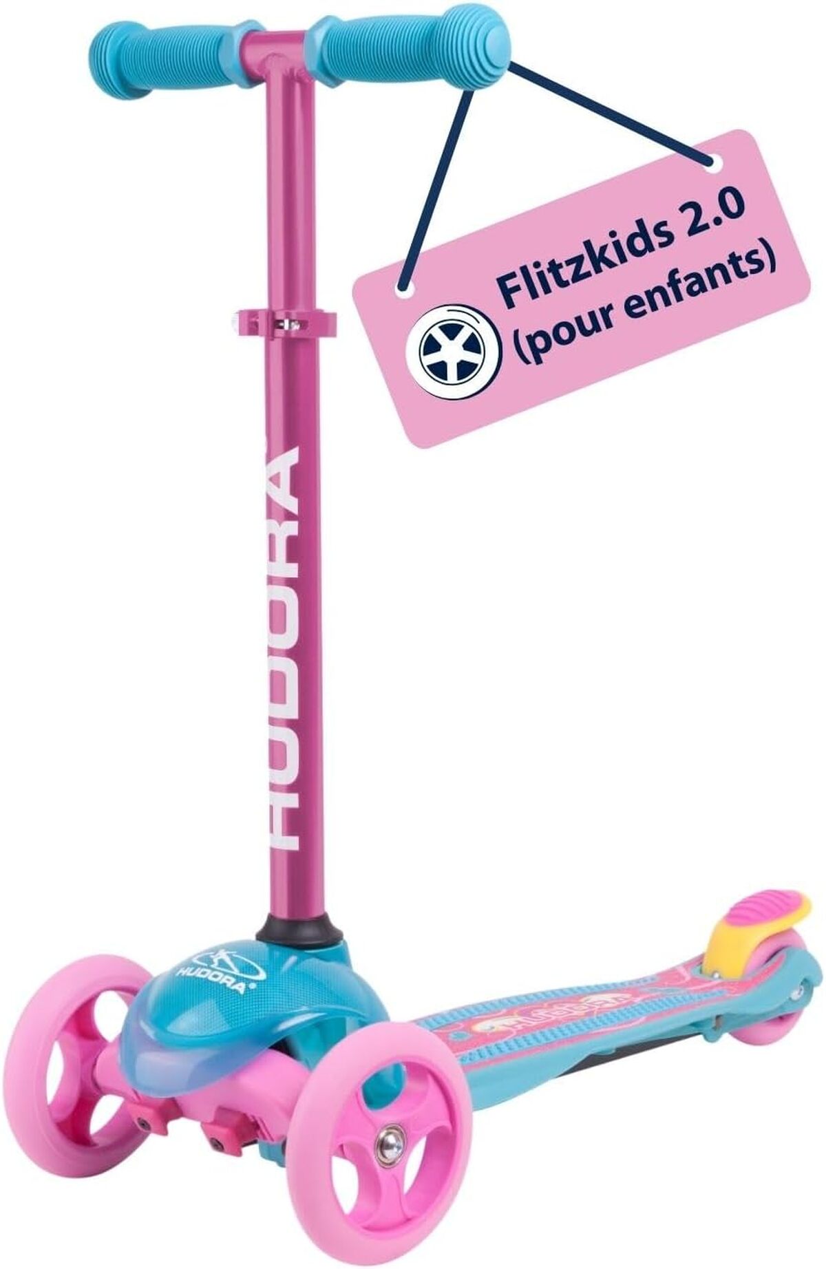 Test : trottinette stable HUDORA Flitzkids 2.0 pour enfants