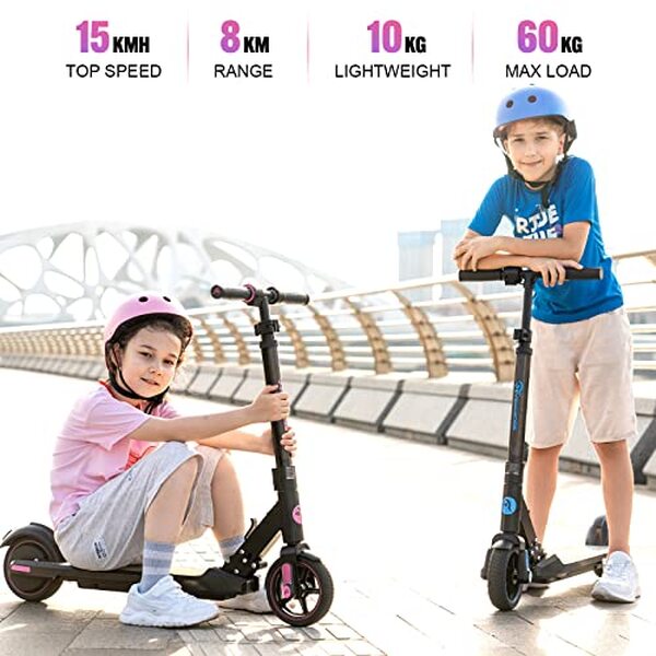 Découvrez le test complet de la trottinette électrique EVERCROSS EV06C pour enfants : sécurité, design et performance au rendez-vous pour un divertissement sans fin