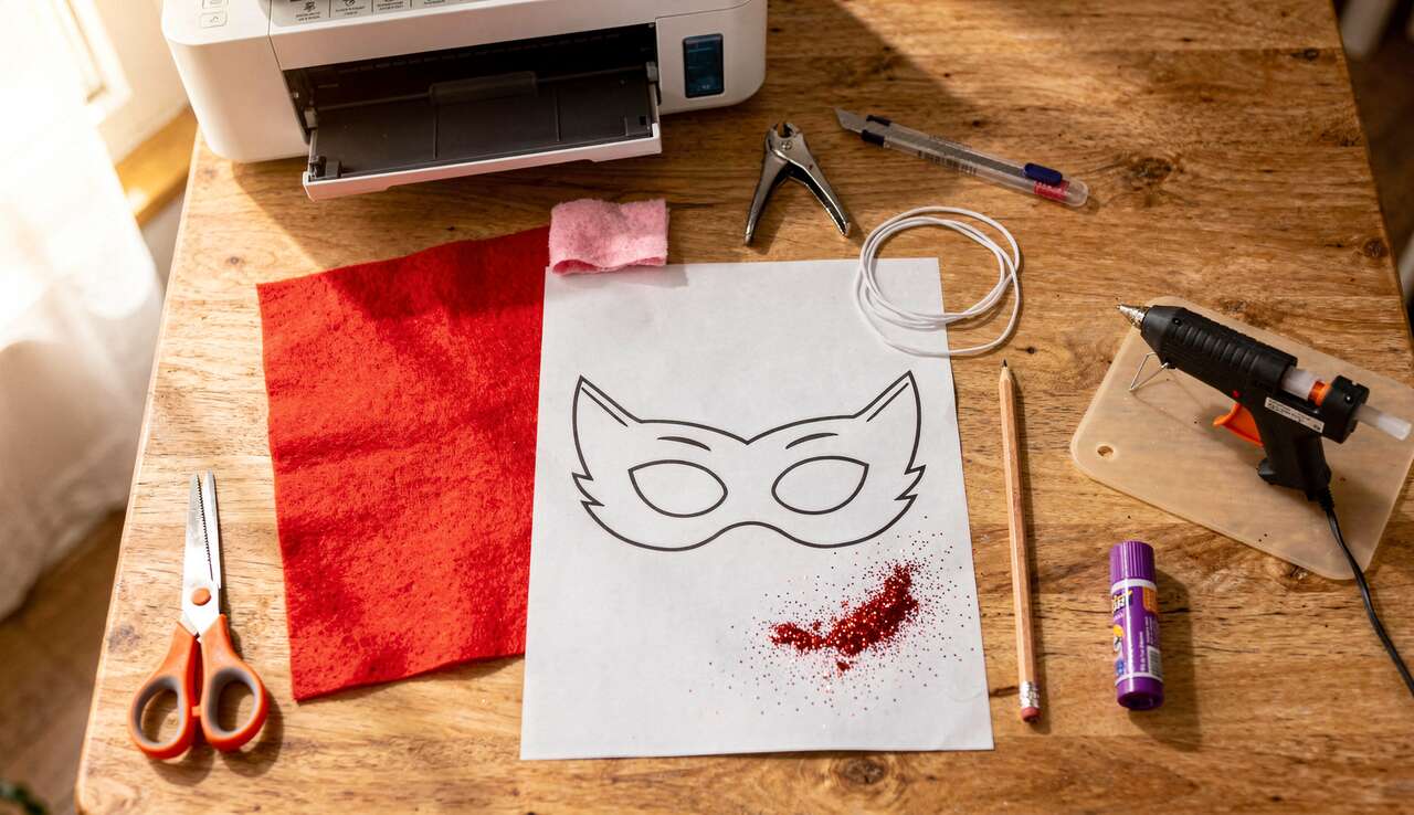 Masque Pyjamasques Bibou à Imprimer : créez votre Déguisement DIY