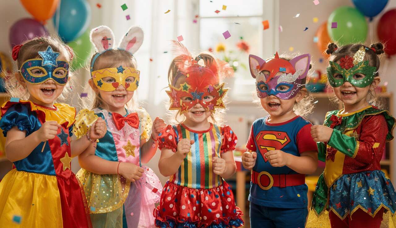 Vocabulaire maternelle : cartes du carnaval pour enfants