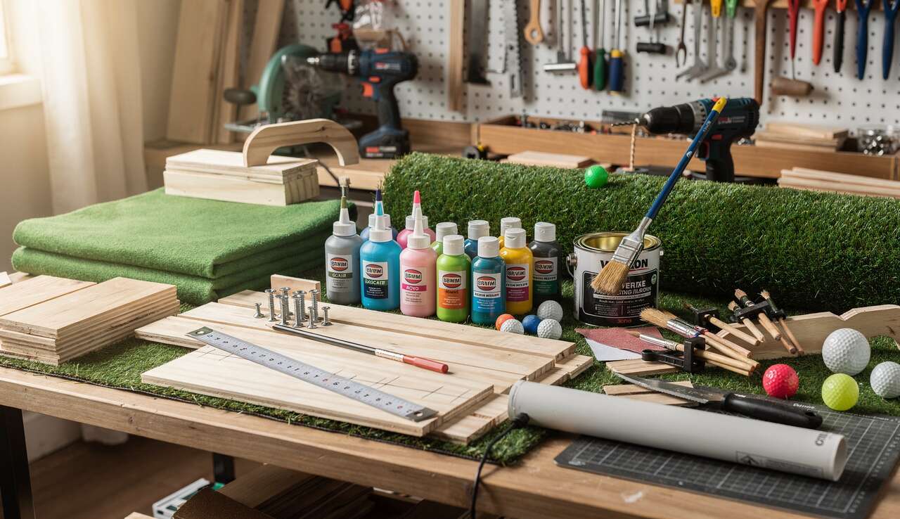DIY : fabriquer un jeu de golf miniature