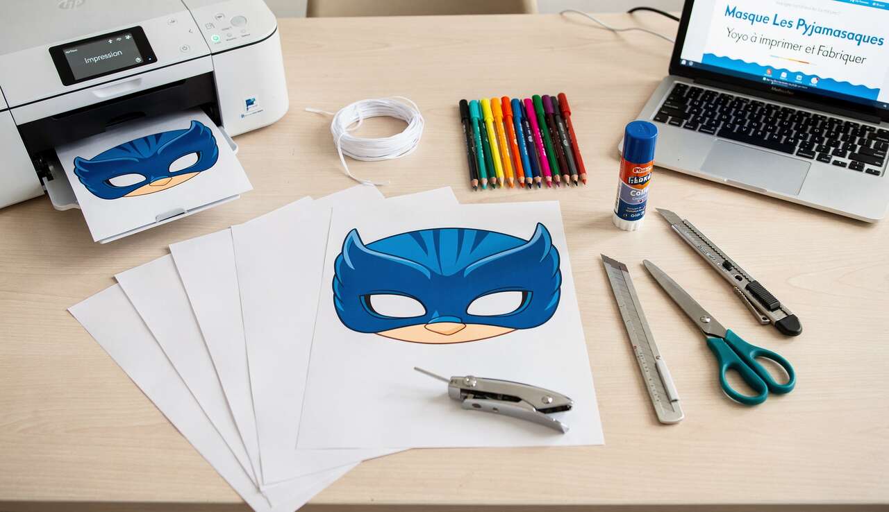 Masque Les Pyjamasques Yoyo à Imprimer et Fabriquer