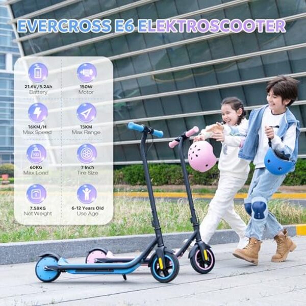 Découvrez notre test approfondi de la trottinette électrique Evercross pour enfants. Profitez de 15 km d'autonomie et de lumières multicolores pour une expérience de conduite amusante et sécurisée.