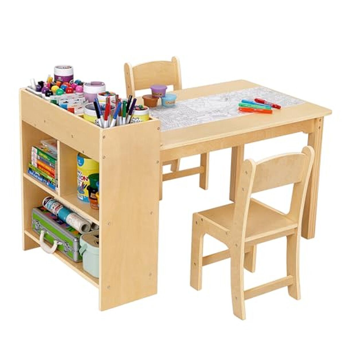 Test du bureau enfant OOOK avec rangement et chaise bois