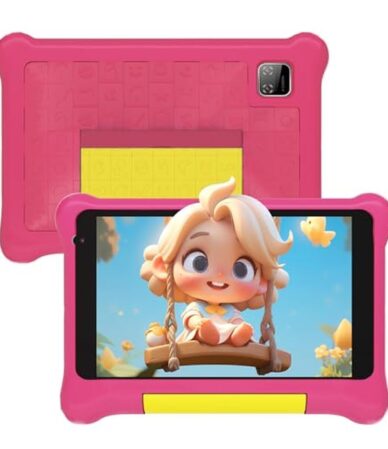 Test : tablette Yicty enfant, 7 pouces, android 13, étui rose antichoc