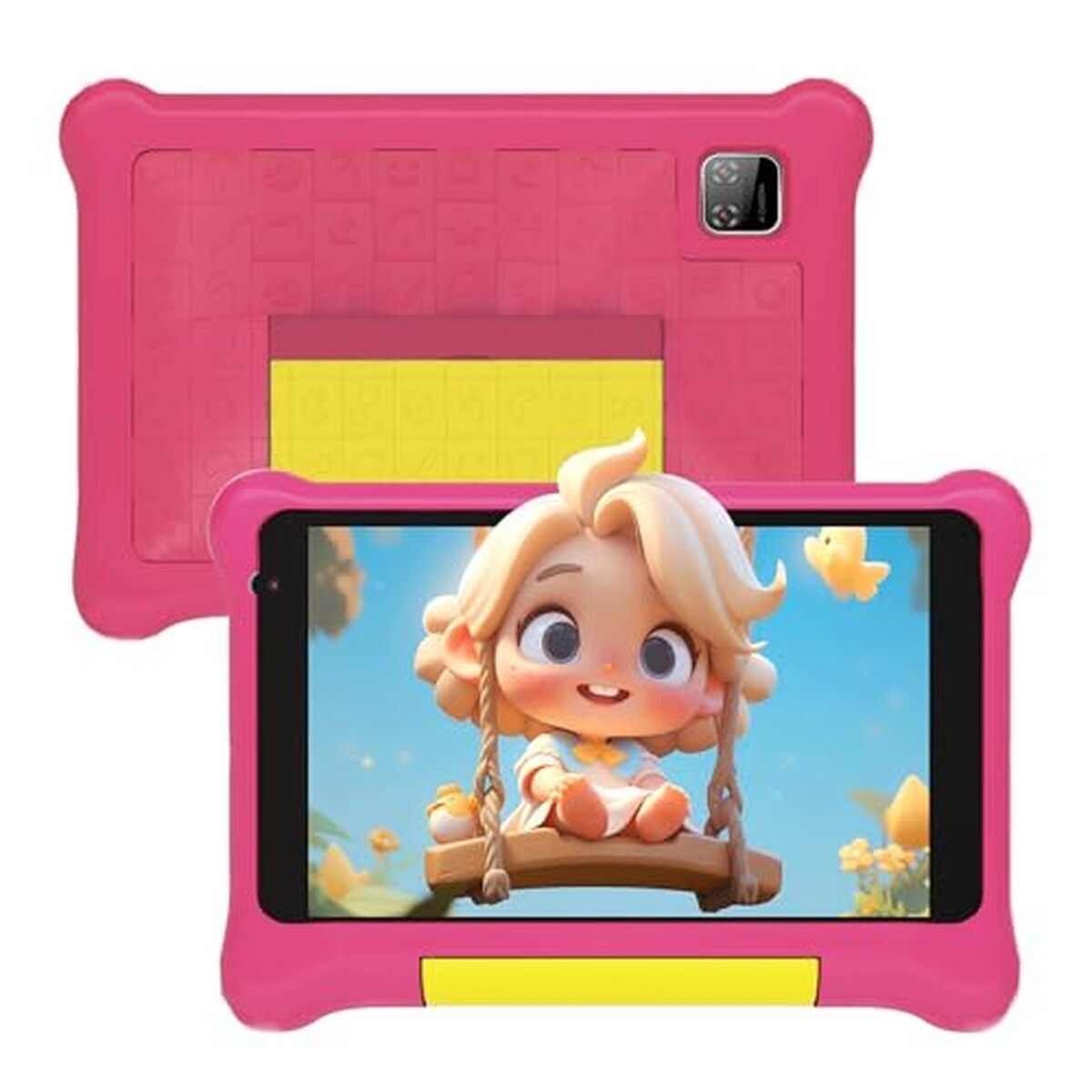 Test : tablette Yicty enfant, 7 pouces, android 13, étui rose antichoc
