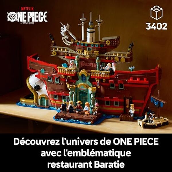 Plongez dans l'univers de ONE PIECE avec le set LEGO Baratie : une maquette détaillée qui reconstitue le célèbre restaurant flottant. Avis complet et analyse des caractéristiques.