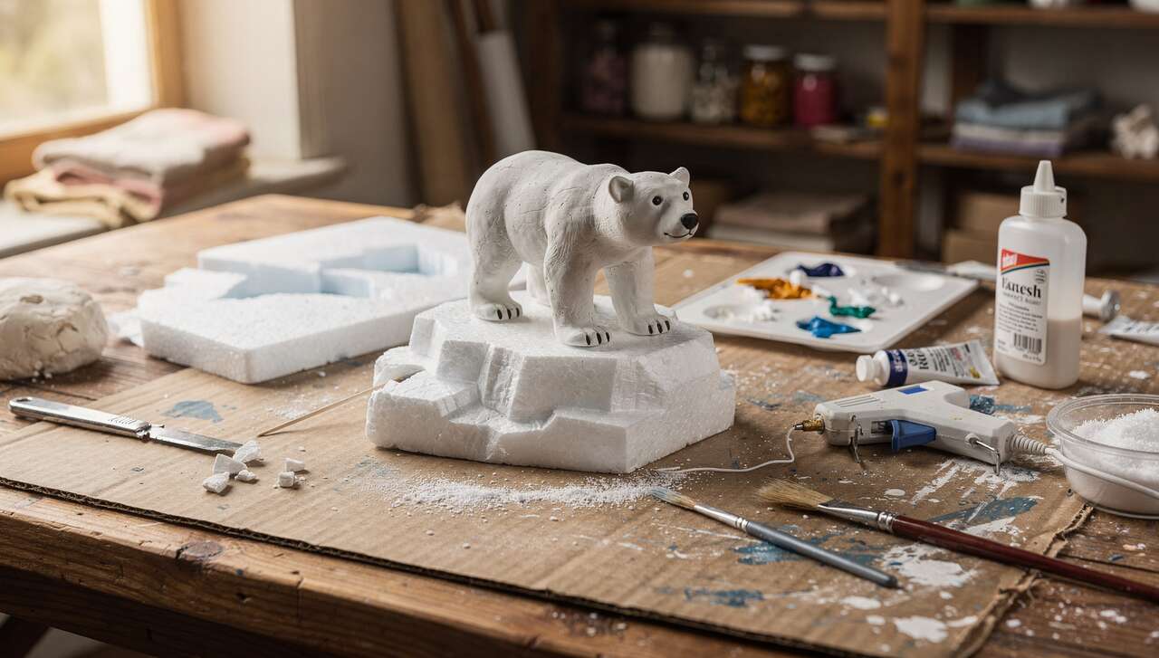 DIY : fabriquer un ours blanc sur la banquise