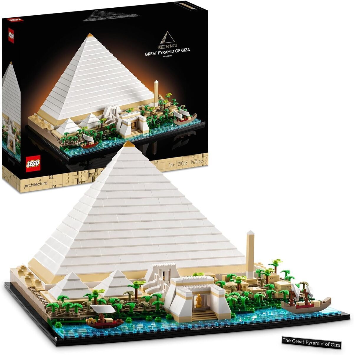 Avis lego architecture grande pyramide 21058 : maquette décorative à construire