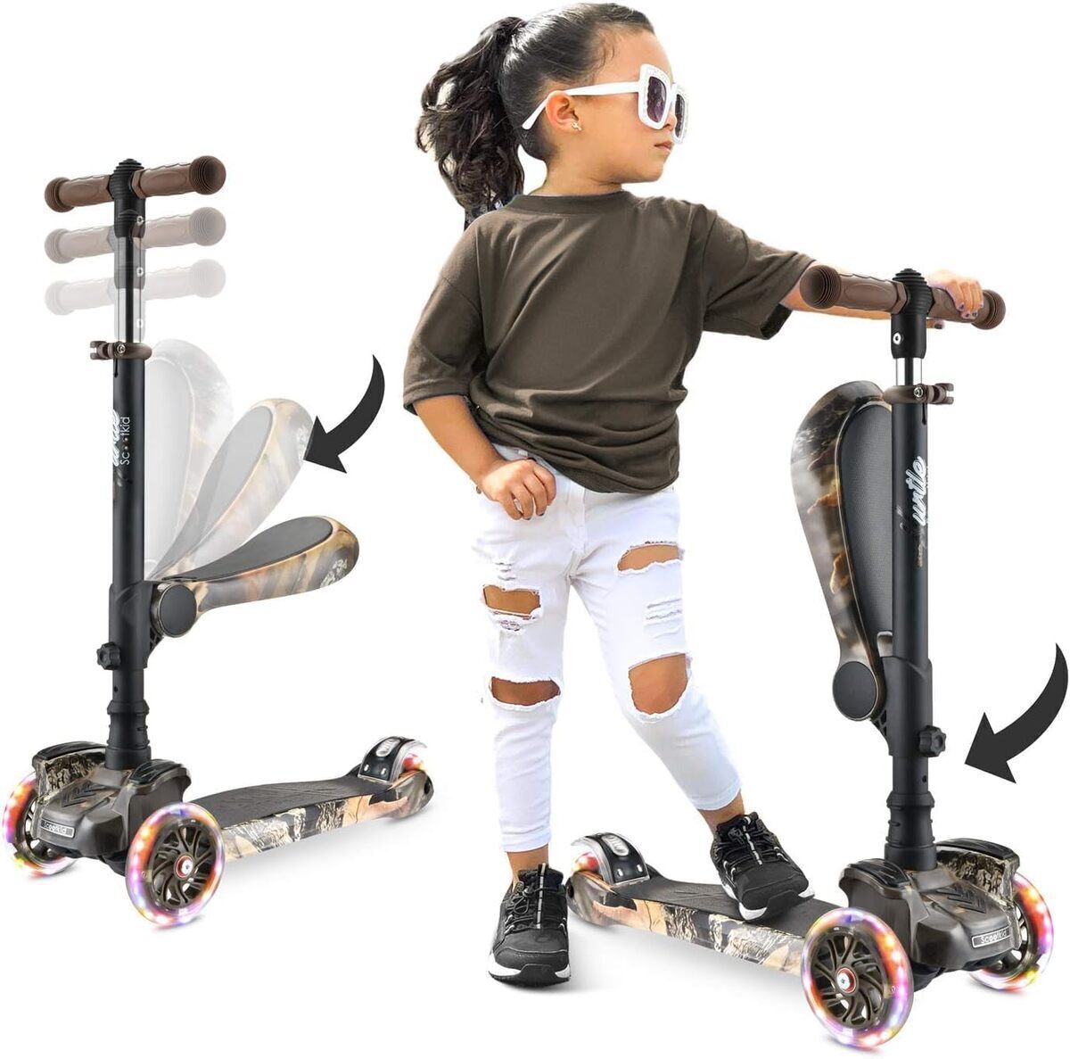 Test de la trottinette enfant Hurtle 3 roues pliable