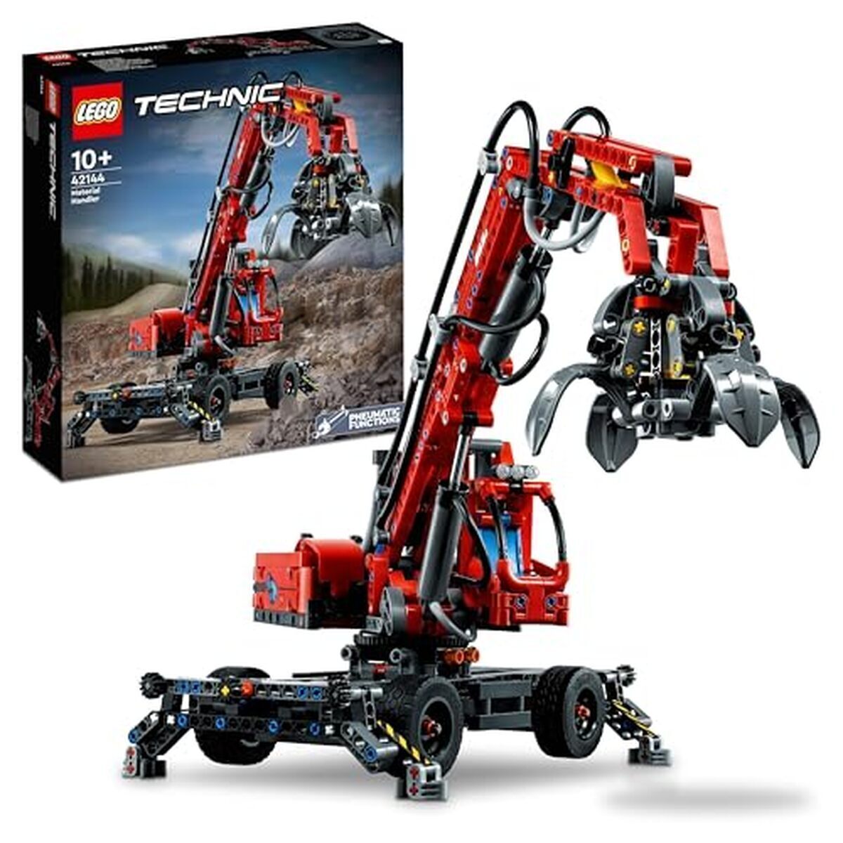 Test : lego 42144 technic grue de manutention pour ingénieurs en herbe