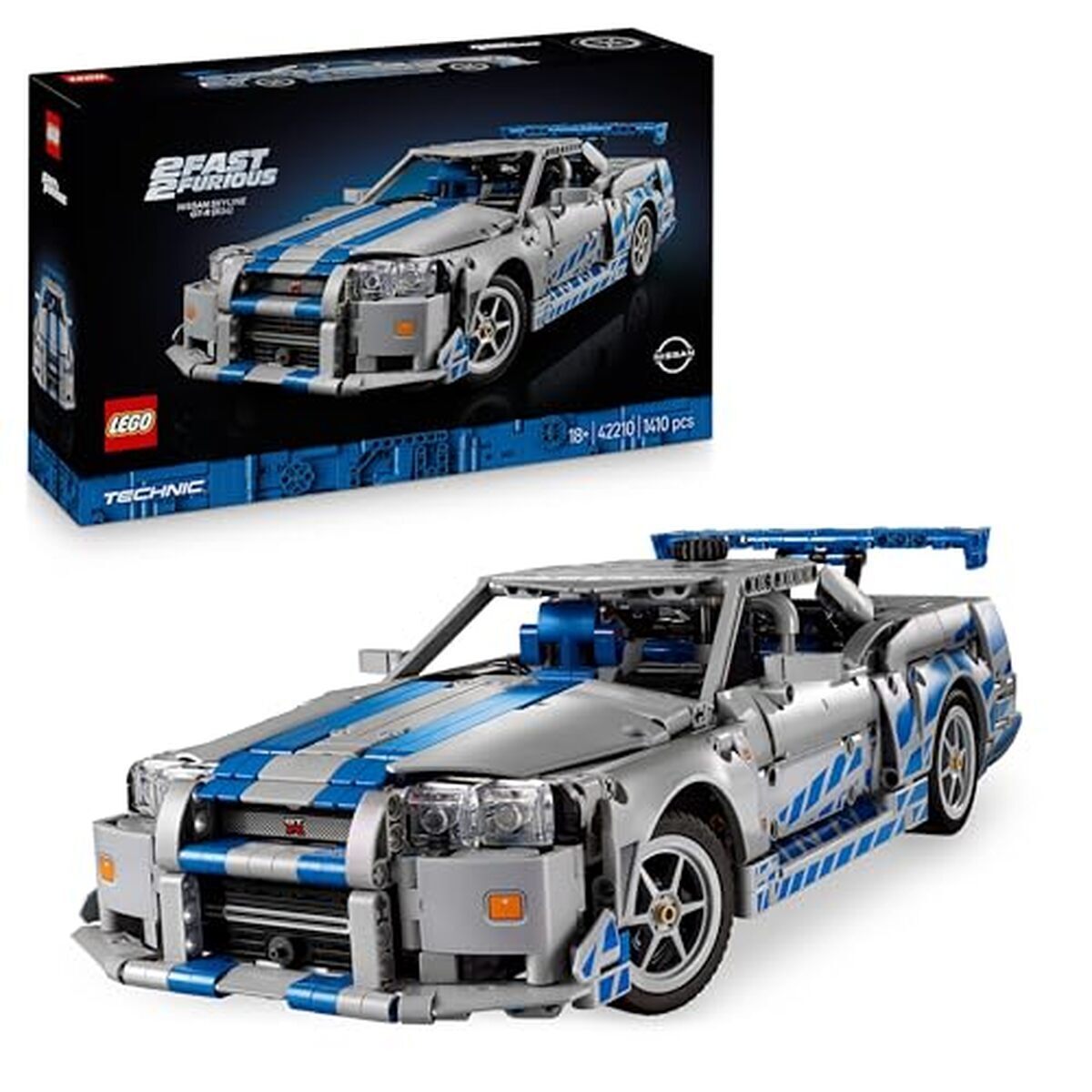 Test : lego Technic Nissan Skyline GT-R (R34) - Drift et Détails 42210