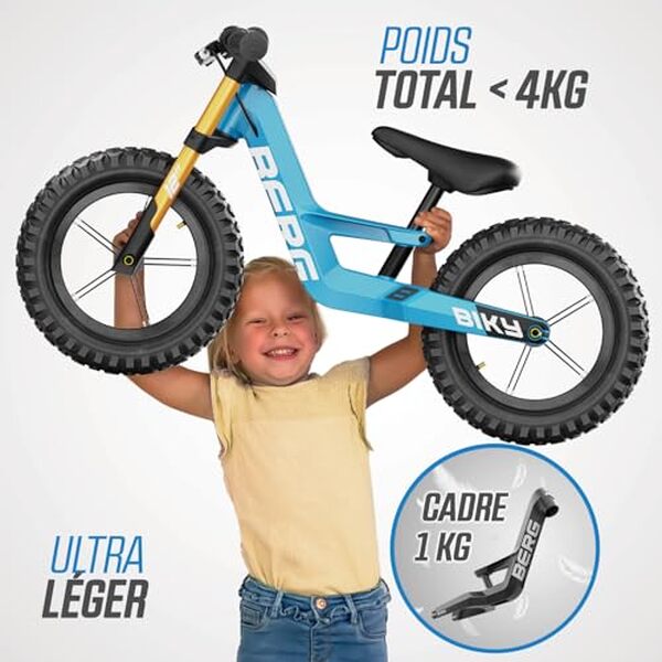 Découvrez notre test détaillé de la draisienne Berg Biky Cross 12 pouces en bleu : performance, maniabilité et confort pour vos enfants