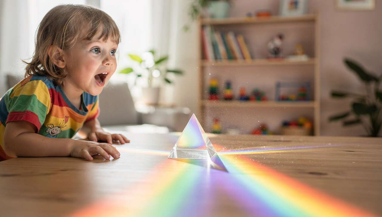 Créer un arc-en-ciel à la maison : expérience scientifique pour enfants