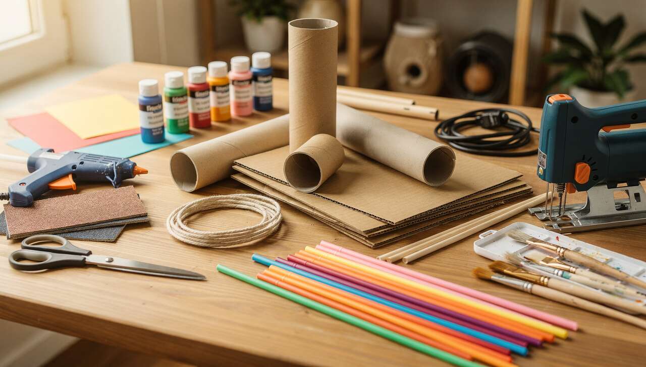 DIY : jeu de course de fusées à fabriquer