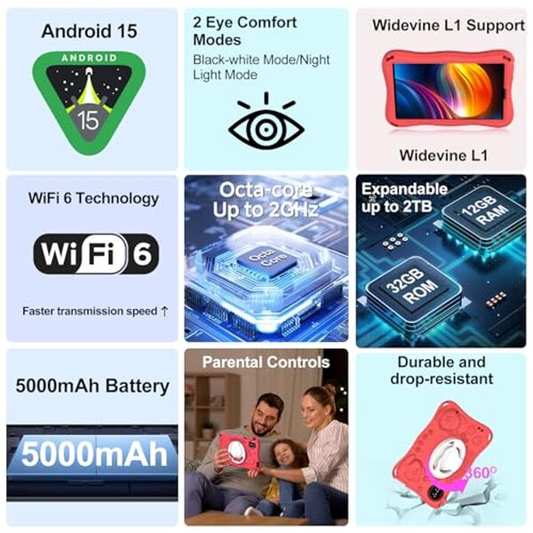 Découvrez notre test complet de la tablette suaat Android 15 : écran 9 pouces haute résolution, contrôle parental intégré et performances optimales pour les enfants. 