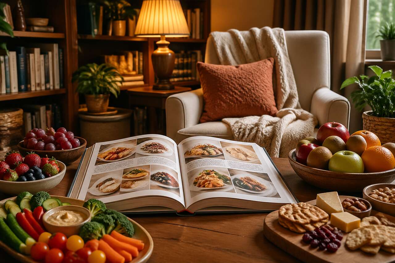 Les aliments comme thème central des dominos de lecture