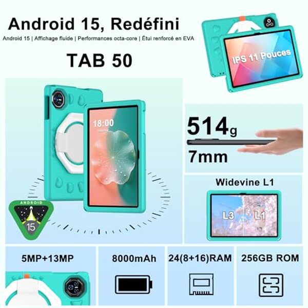 Découvrez notre test détaillé de la tablette Android 15 : performances, sécurité renforcée et contrôle parental pour protéger vos enfants en ligne.