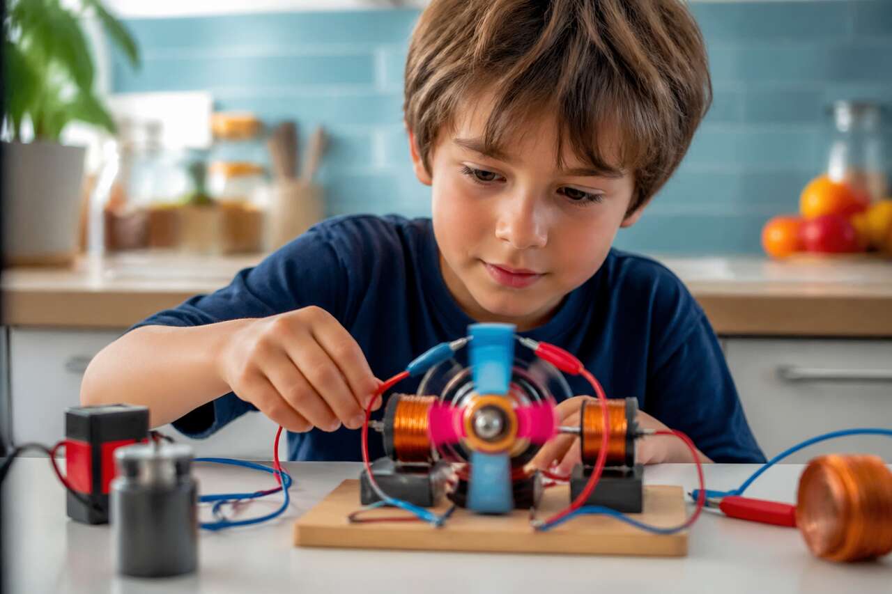 Le moteur électromagnétique pour enfants : expérience scientifique amusante