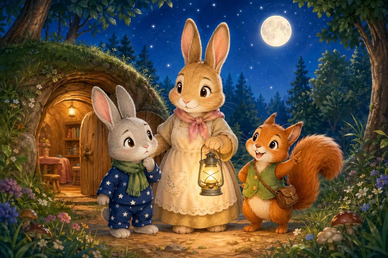 Petit Lapin et la peur du noir