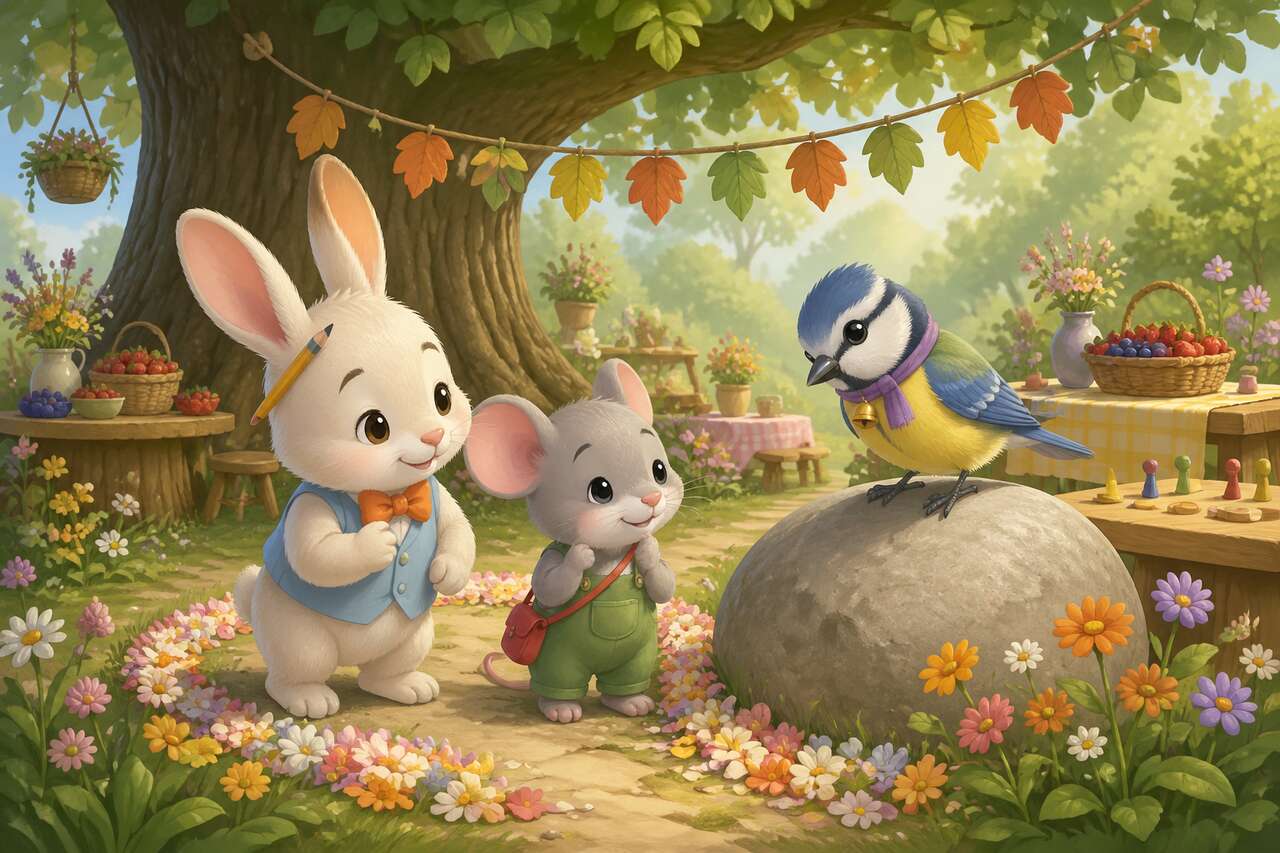 Pendant la fête du jardin, Mina ose parler pour guider tout le monde